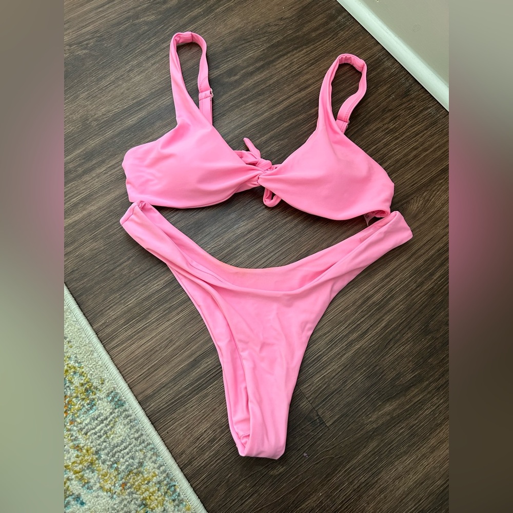 Shein hot pink bikini